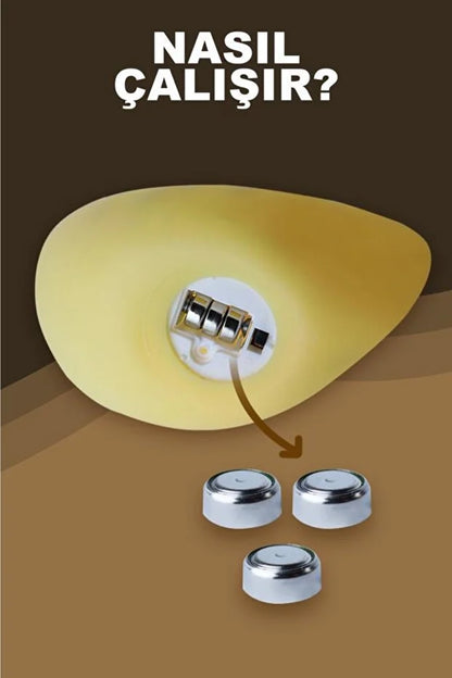 Uykucu Ay Doğal Işıklı Silikon Gece Lambası